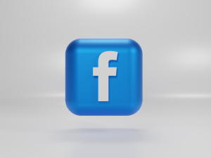 Facebook logo 3D Modell