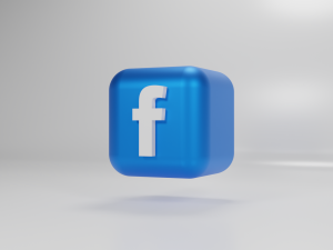Facebook logo 3D Modell
