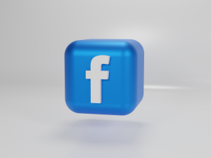 Facebook logo 3D Modell