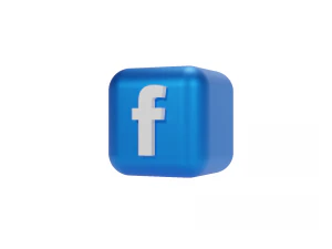 Logo di Facebook Modello 3D