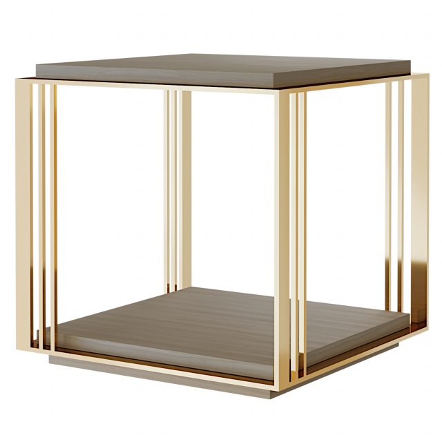 Megan square coffe table by Laskasas 3D-Modell .c4d .max .obj .3ds .fbx .stl .blend 