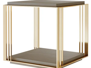 Megan square coffe table by Laskasas 3D Model