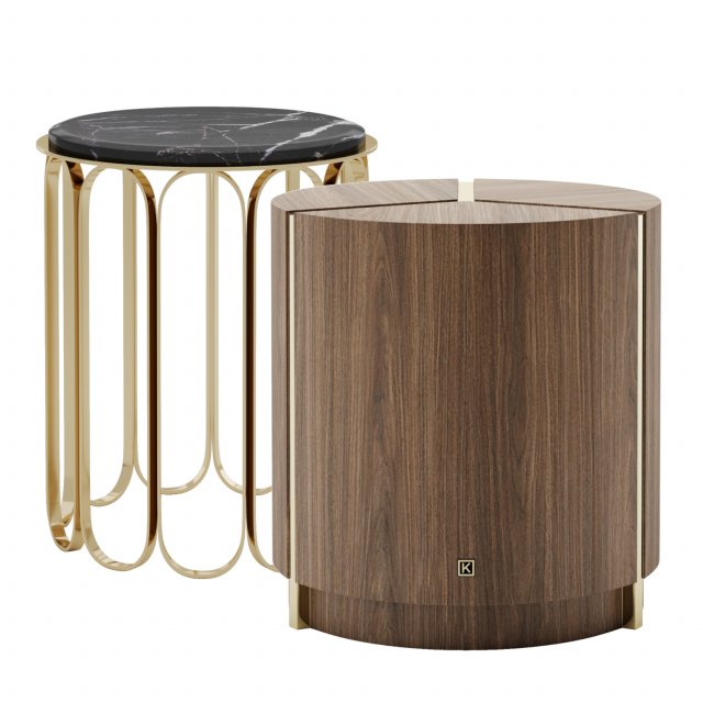 Riga and Cheryl side table by Laskasas 3D Model .c4d .max .obj .3ds .fbx .stl .blend 