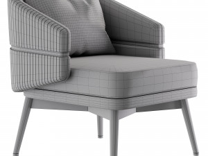 Aster Billy armchair 3D Model