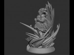 3D Super Saiyan Broly 3D Print Model