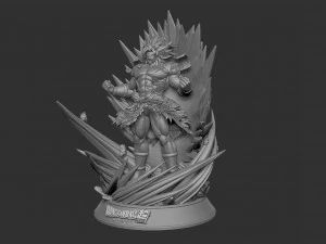 3D Super Saiyan Broly 3D Print Model
