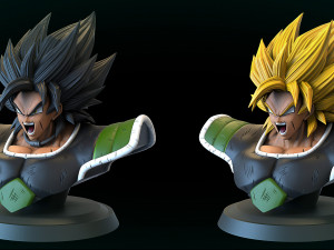 Broly Bust 3D 模型