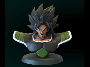 Broly Bust 3D 模型