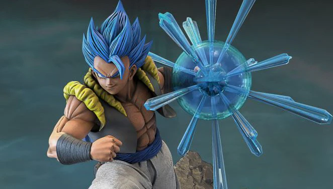 Super Saiyan Gogeta 3D Print Model .c4d .max .obj .3ds .fbx .stl .blend