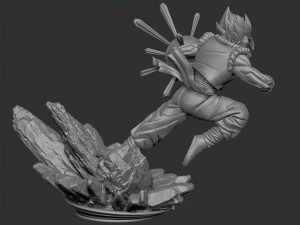 Super Saiyan Gogeta 3D Print Model