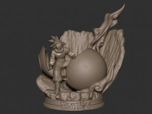 Arrivo di Son Goku Modello 3D