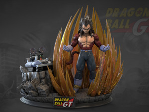 Vegeta Super Saiyan 4 3D Модель