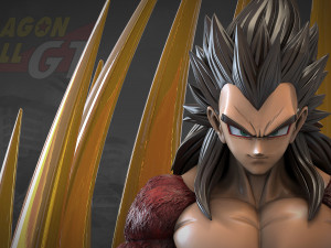 Vegeta Super Saiyan 4 3D Модель