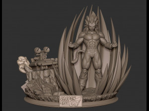 Vegeta Super Saiyan 4 3D Модель