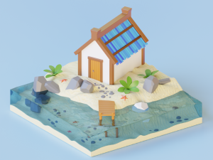 House by the water 3Dモデル