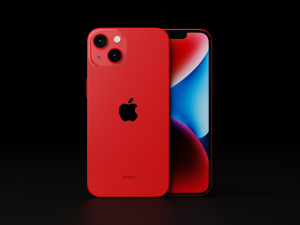Apple iPhone 14 in Official Design and Colors Model 3D