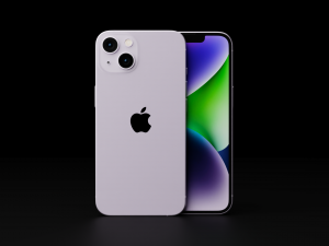 Apple iPhone 14 in Official Design and Colors Model 3D