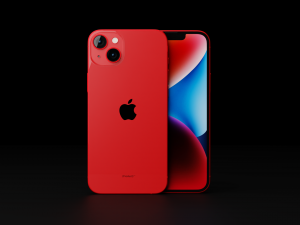 Apple iPhone 14 Plus in Official Design and Colors Modello 3D