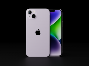 Apple iPhone 14 Plus in Official Design and Colors Modello 3D