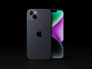 Apple iPhone 14 Plus in Official Design and Colors Modello 3D
