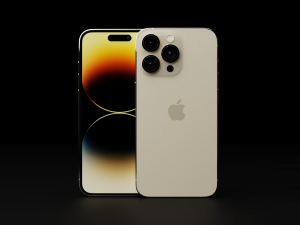 Apple iPhone 14 Pro in Official Design and Colors Model 3D