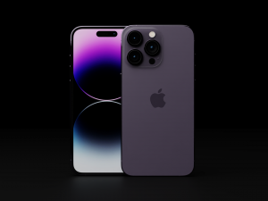 Apple iPhone 14 Pro in Official Design and Colors Model 3D