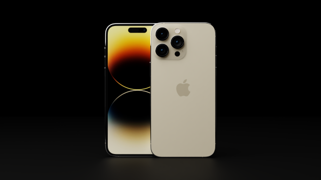 Apple iPhone 14 Pro Max in Official Design and Colors 3D Модель in Телефоны  3DExport
