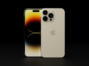 Apple iPhone 14 Pro Max in Official Design and Colors Modelo 3D