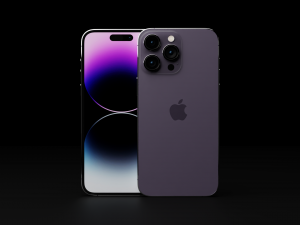 Apple iPhone 14 Pro Max in Official Design and Colors Modelo 3D
