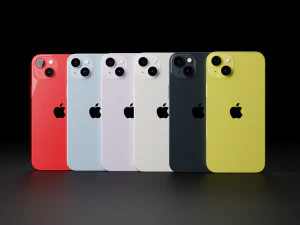 Apple iPhone 14 All Models in Official Design and Colors 3D Model
