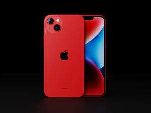 Apple iPhone 14 All Models in Official Design and Colors 3D Model