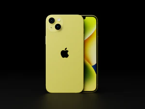Apple iPhone 14 All Models in Official Design and Colors 3D Model