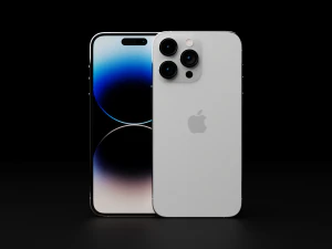 Apple iPhone 14 All Models in Official Design and Colors 3D Model