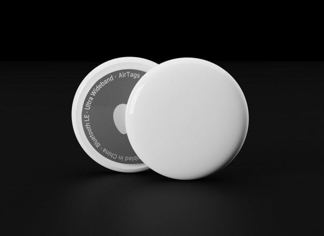 Apple AirTags in Official Design Modelo 3D .c4d .max .obj .3ds .fbx .stl .blend 