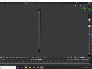 Apple Pencil 2 in Official Design 3D मॉडल
