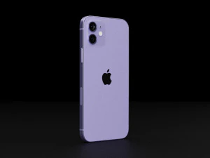 Apple iPhone 12 All Models in Official Colors and Design 3D Model