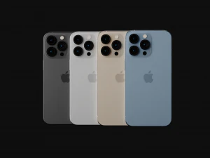 Apple iPhone 13 Pro आधिकारिक रंगों और डिज़ाइन में 3D मॉडल