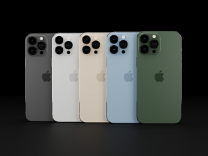 Apple iPhone 13 All Models in Official Colors and Design 3D 모델