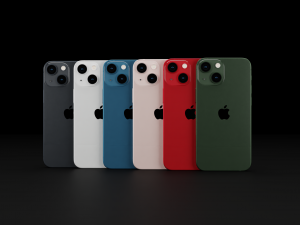 Apple iPhone 13 All Models in Official Colors and Design 3D 모델
