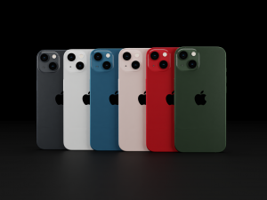 Apple iPhone 13 All Models in Official Colors and Design 3D 모델