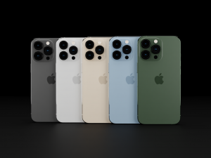 Apple iPhone 13 All Models in Official Colors and Design 3D 모델