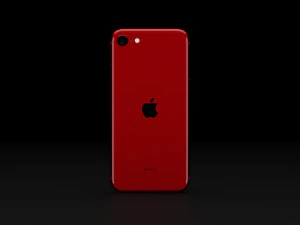 Apple iPhone SE 2022 in Official Colors and Design 3D Model