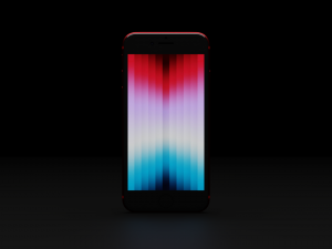 Apple iPhone SE 2022 in Official Colors and Design 3D 모델