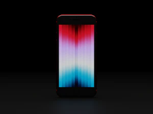 Apple iPhone SE 2022 in Official Colors and Design 3D Model