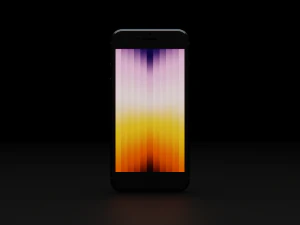 Apple iPhone SE 2022 in Official Colors and Design 3D Model