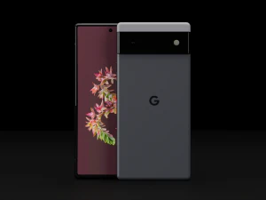 Google Pixel 6 in Official Colors 3D Model