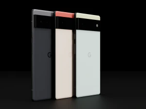 Google Pixel 6 in Official Colors 3D Model
