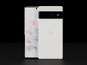 Google Pixel 6 Pro in Official Colors 3D Model