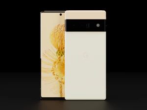 Google Pixel 6 Pro in Official Colors 3D Model