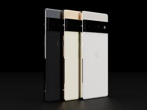 Google Pixel 6 and 6 Pro in Official Colors Collection 3D Model